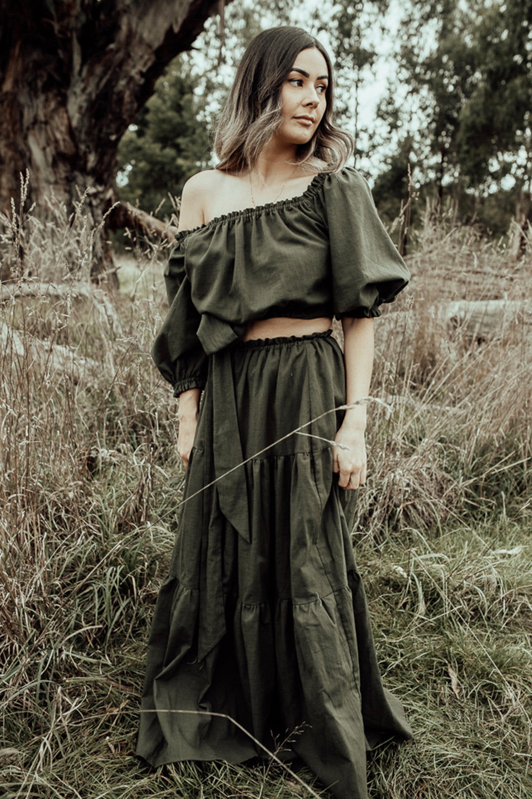 DELLA CROP & SKIRT SET