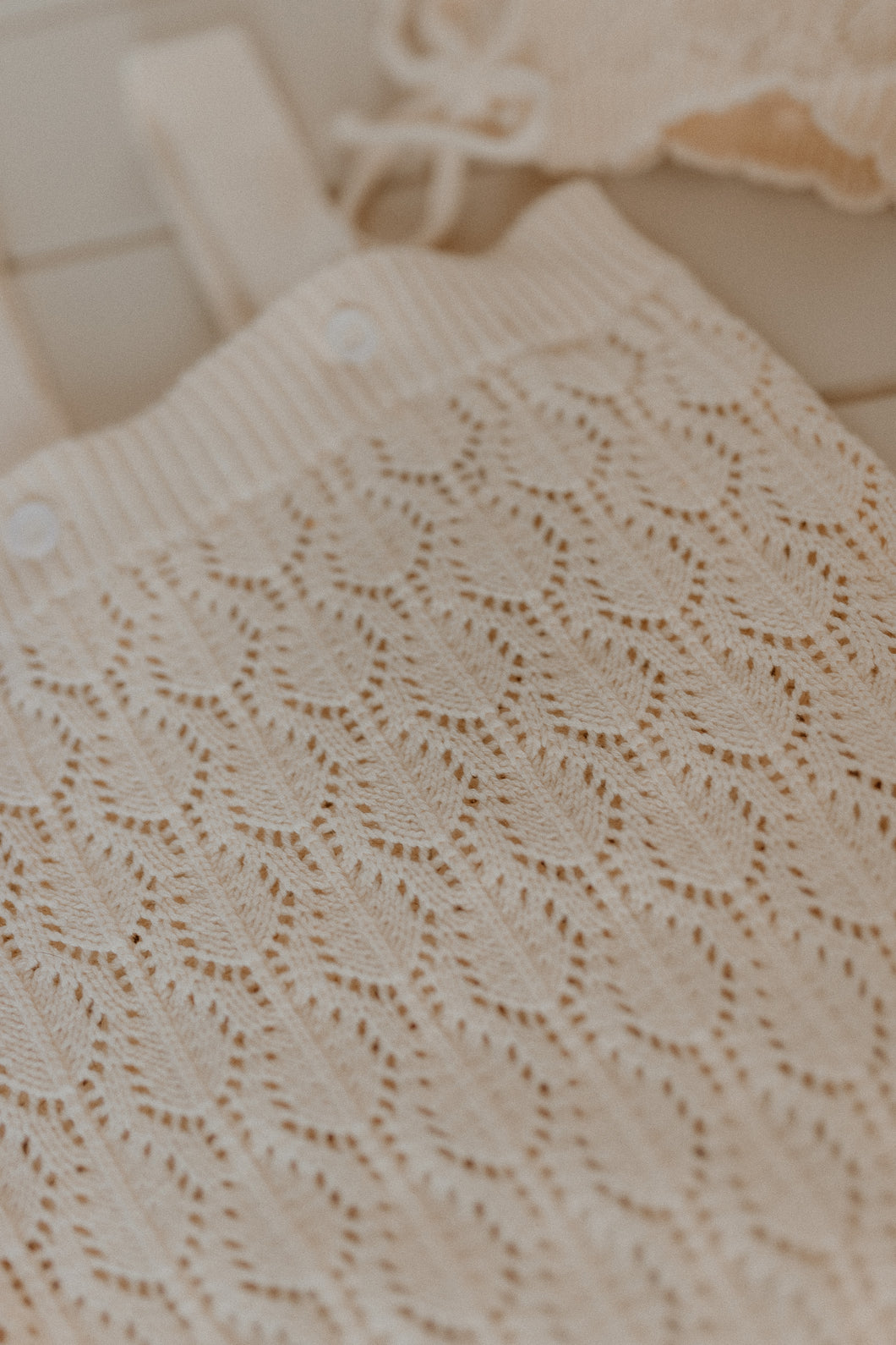 TEDDI KNIT ROMPER - IVORY