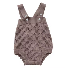 TEDDI KNIT ROMPER - CHOCOLATE
