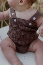 TEDDI KNIT ROMPER - CHOCOLATE