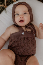 TEDDI KNIT ROMPER - CHOCOLATE
