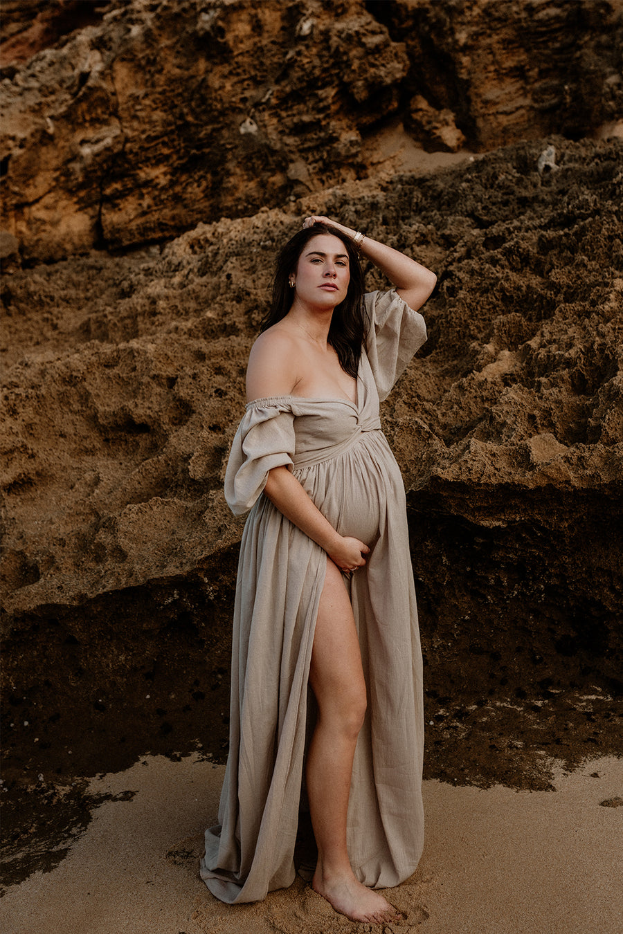 ILLOURA GOWN | OATMEAL
