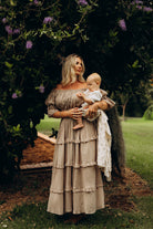 Co & Ry Lennie cotton oatmeal set for motherhood seassion photoshoot