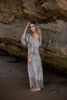 Lennie oatmeal cotton two piece set for relaxed everyday styling